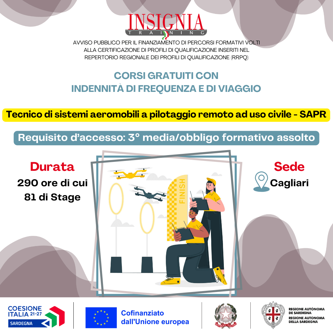 Corso gratuito pilota droni - sapr